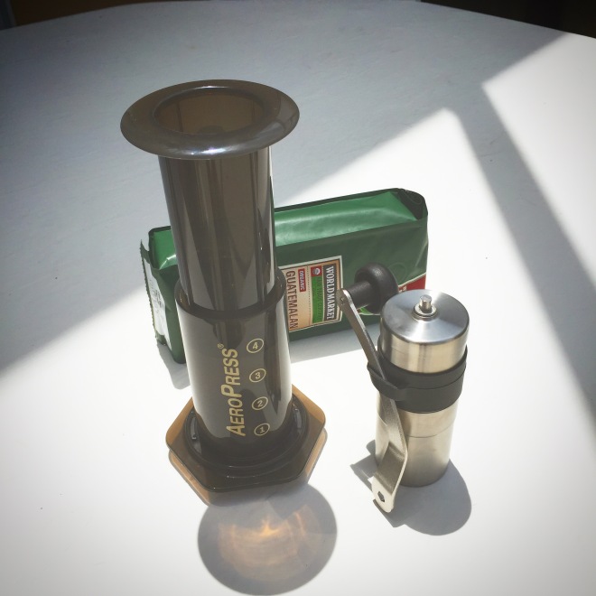 buckshot coffee roasters sheffield aeropauses and prolix mini grinder